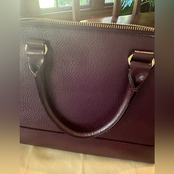 Kate Spade New York Wellesley Small Rachelle Satchel Deep Plum Color Crossbody - Picture 12 of 15